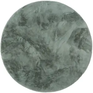 Benuta Tapis de fausse fourrure menthe D 80 rond pas cher
