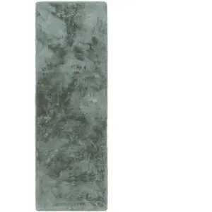 Benuta Tapis de fausse fourrure menthe 80x240 pas cher