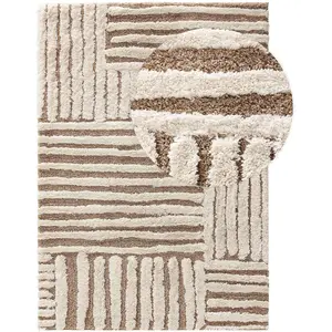 Benuta Tapis à poils longs crème/beige 160x230 pas cher