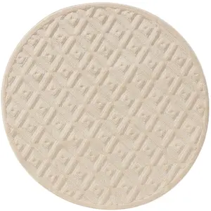 Benuta Tapis crème D 200 rond pas cher