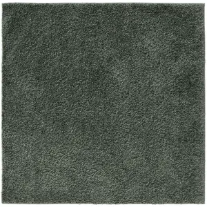Benuta Tapis à poils longs vert clair 200x200 pas cher