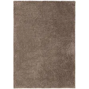 Benuta Tapis à poils longs taupe 250x300 pas cher