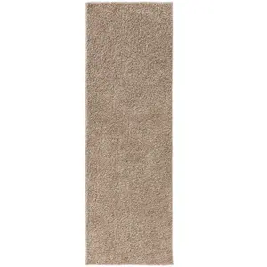 Benuta Tapis à poils longs beige 80x250 pas cher