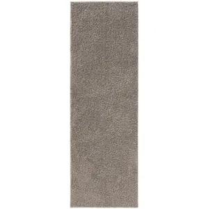 Benuta Tapis à poils longs gris clair 70x200 pas cher