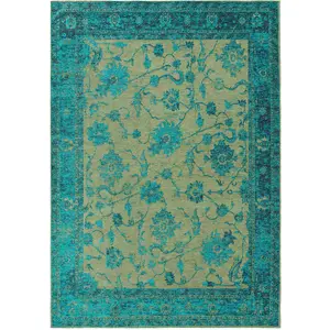 Benuta Tapis tissé à plat turquoise 300x400 pas cher