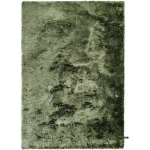 Benuta Tapis à poils longs vert 160x230 pas cher