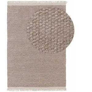Benuta Tapis de laine beige 80x150 pas cher