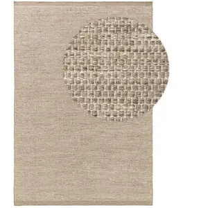 Benuta Tapis de laine taupe 140x200 pas cher