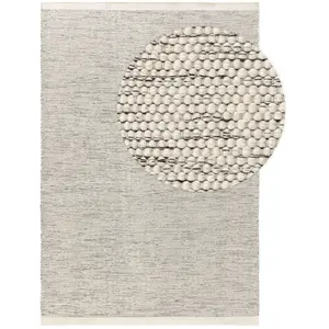 Benuta Tapis de laine beige/noir 170x240 pas cher