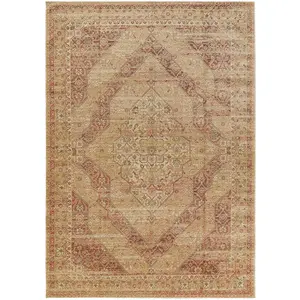 benuta Frencie 4053894807152 Tapis tissé Plat Rose 80 x 165 cm   Tapis Vintage Aspect usé 80 x 165 cm pas cher