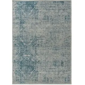 Benuta Tapis tissé à plat bleu 120x180 pas cher
