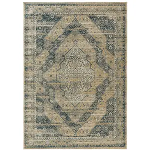 Benuta Tapis tissé à plat bleu 160x235 pas cher