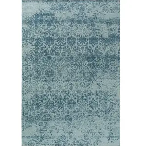 Benuta Tapis tissé à plat bleu 195x285 pas cher