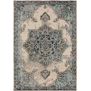 Comparateur de prix : Benuta Tapis beige/turquoise 300x400