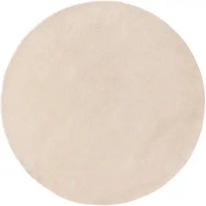 benuta NATURALS Tapis de laine crème D 100 rond pas cher