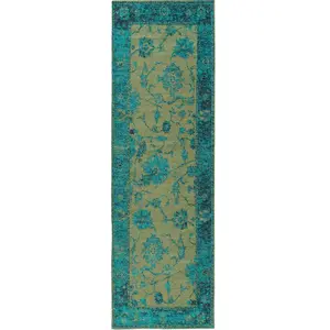 Benuta Tapis de couloir turquoise 80x250 pas cher