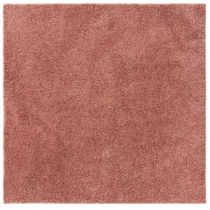 Benuta Tapis à poils longs rose 160x160 pas cher