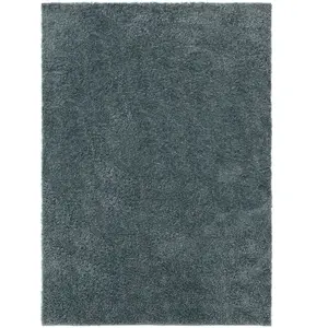 Benuta Tapis à poils longs bleu 133x190 pas cher