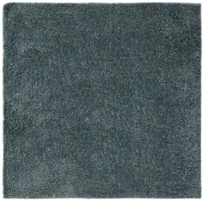 Benuta Tapis à poils longs bleu 160x160 pas cher