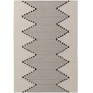 Benuta Tapis en coton ivory 160x230 pas cher