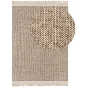 Benuta Tapis de laine beige 160x230