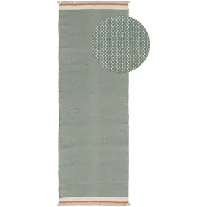 Benuta Tapis de couloir en laine menthe 80x250