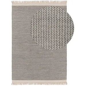 Benuta Tapis de laine gris 160x230 pas cher