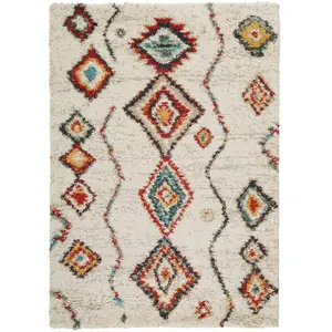 Benuta Tapis à poils longs beige 120x170 pas cher