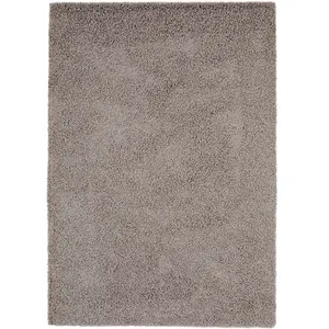 benuta Tapis Shaggy à Poils Longs Swirls Gris 120X170 Cm - Tapis Doux pour Salon pas cher