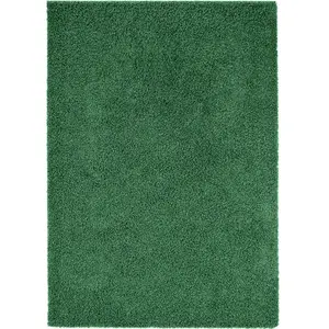 Benuta Tapis à poils longs vert 120x170 pas cher