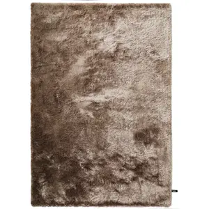 benuta Tapis à poils longs marron clair 120x170 pas cher
