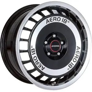 Jante Aluminium Ronal 16 Pouces Noir Brillant Face Polie pas cher