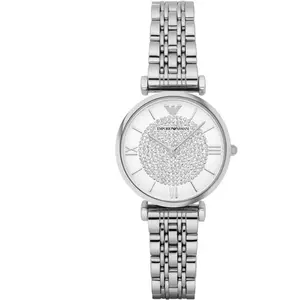 Montre Emporio Armani Gianni T-bar Pour Femmes en Argent - AR1925 TU