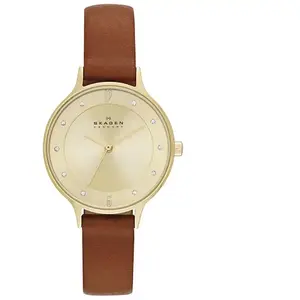 Montre Femme Skagen Anita SKW2147 Bracelet brun  pas cher
