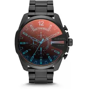 Comparateur de prix : Diesel Diesel Mens Méga Chef Acier Ip Noir Irisé Dz4318 Montre