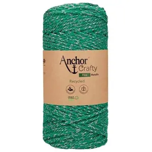 Corde de Coton Recyclé Macramé Anchor Crafty Fine Metallic - 250gr - A... pas cher