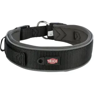 Comparateur de prix : Collier pour Chien Trixie Premium Noir Graphite M/L 40-48 cm