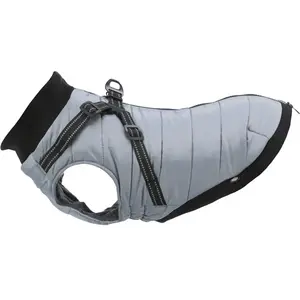 Comparateur de prix : Manteau pour chien avec harnais Trixie Pontis Gris 45 cm 680346