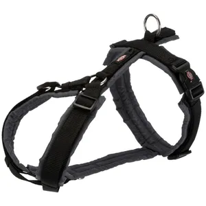 Comparateur de prix : TRIXIE Harnais Premium Trekking M : 53-64 cm/20 mm, noir/graphite