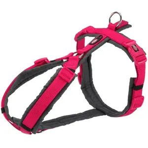 Comparateur de prix : TRIXIE NEW Premium Trekking Harness, M: 53-64 cm/20 mm, Fuchsia/Graphite, Dog