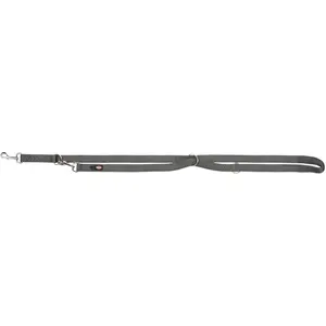 Comparateur de prix : Laisse pour chien réglable double Trixie Premium Gris M/L 200816
