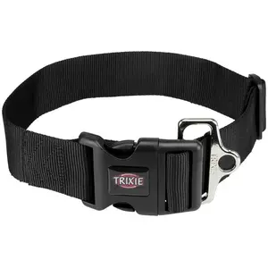 Comparateur de prix : Trixie Premium Collier - L-Xxl: 55-80 Cm/50 Mm, Noir