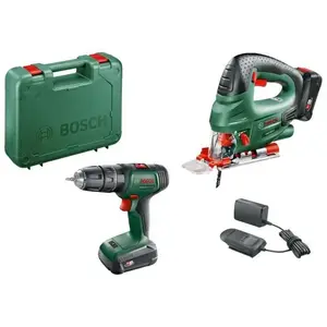 BOSCH Set de forage et accessoires UniversalImpact 18 + PST 18 TU pas cher