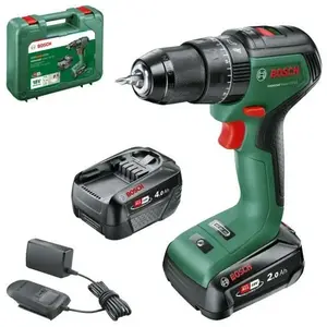 KS Tools - 515.4730F - Perceuse visseuse sur batterie - Perceuse visseuse sans fil brushless - Puissance 18 V - 1,6 kg sans batterie - Livrée en coffret avec 2 batteries 4Ah