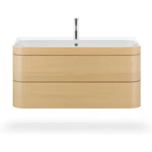 Duravit Happy D.2 Vasque avec meuble bas, 2 tiroirs, HP4638E7171, c-bonded pas cher