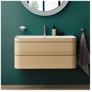 Duravit Happy D.2 Vasque avec meuble bas, 2 tiroirs, HP4638O7171, c-bonded pas cher
