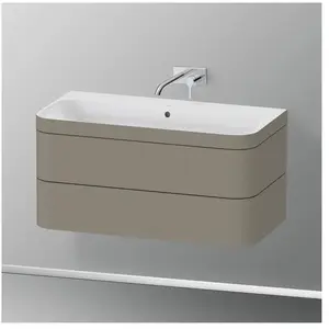 Duravit Happy D.2 Vasque avec meuble bas, 2 tiroirs, HP4638N9292, c-bonded pas cher