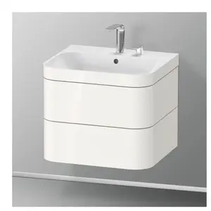 Duravit Happy D.2 Vasque avec meuble bas, 2 tiroirs, HP4635E2222, c-bonded pas cher