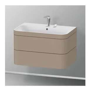 Duravit Happy D.2 Vasque avec meuble bas, 2 tiroirs, HP4637E7575, c-bonded pas cher