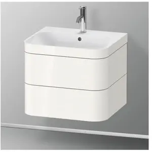 Duravit Happy D.2 Vasque avec meuble bas, 2 tiroirs, HP4635O2222, c-bonded